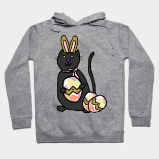 Funny Easter Bunny Ears Cat Hoodie